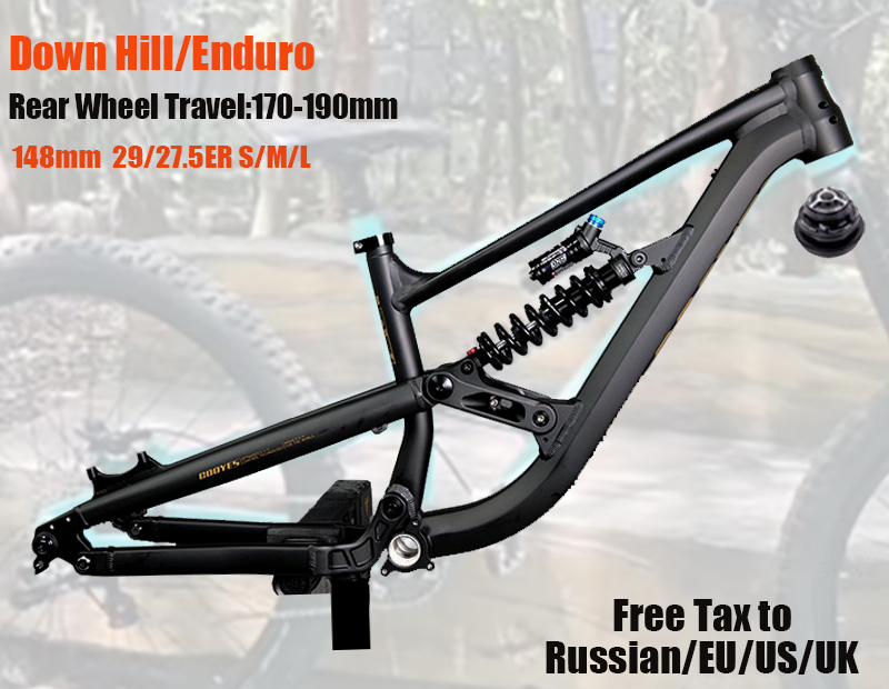 Mountain Biking Uk - Full Suspension Frame Enduro Aluminum Bike