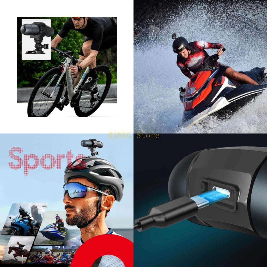 Mountain Biking Helmet - Lightweight Helmet Mount Action Camera 4K