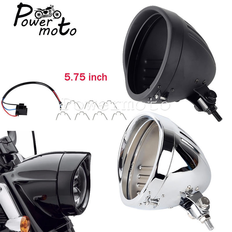 Xtreme Mountain Biking - 5.75 inch Motorcycle Steel Headlight Housing