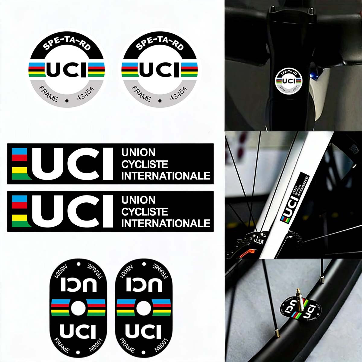 UCI Cycling Frame Stickers Dur - Mountain Biking Helmet recension och pris