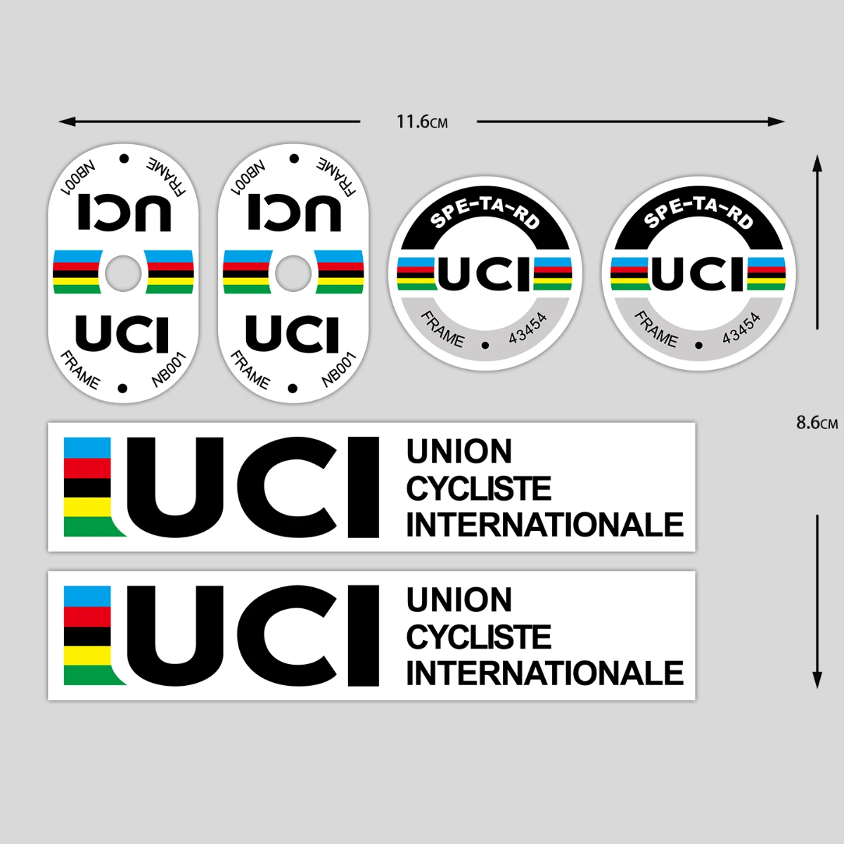 UCI Cycling Frame Stickers Dur - Mountain Biking Helmet recension och pris