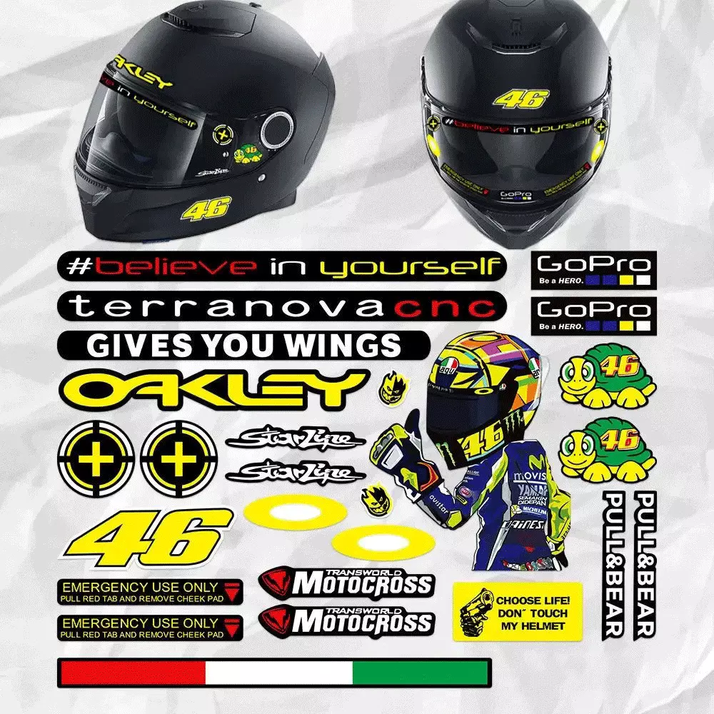 Reflective Decor Stickers for  - Mountain Biking Helmet recension och pris