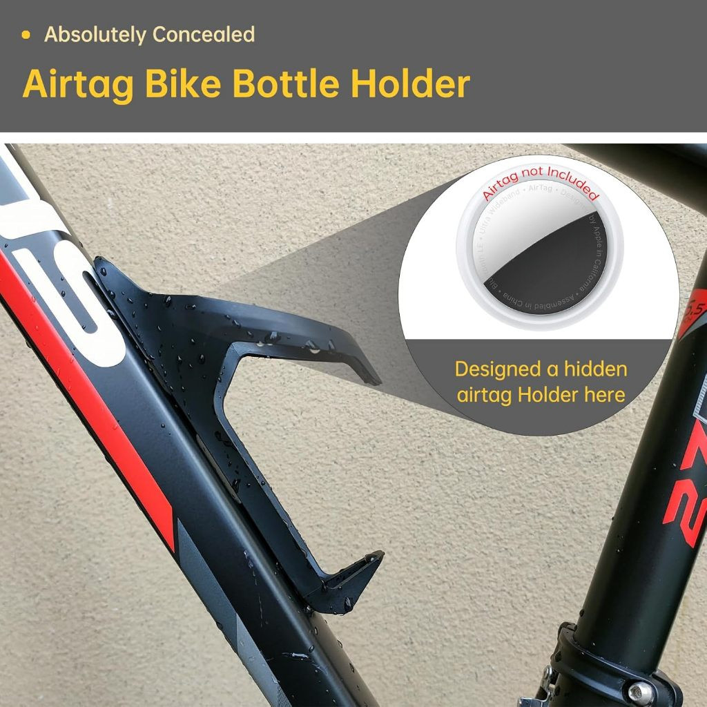Airtag Bike Mount Hidden on Wa - Mountain Biking Water Bottle recension och pris
