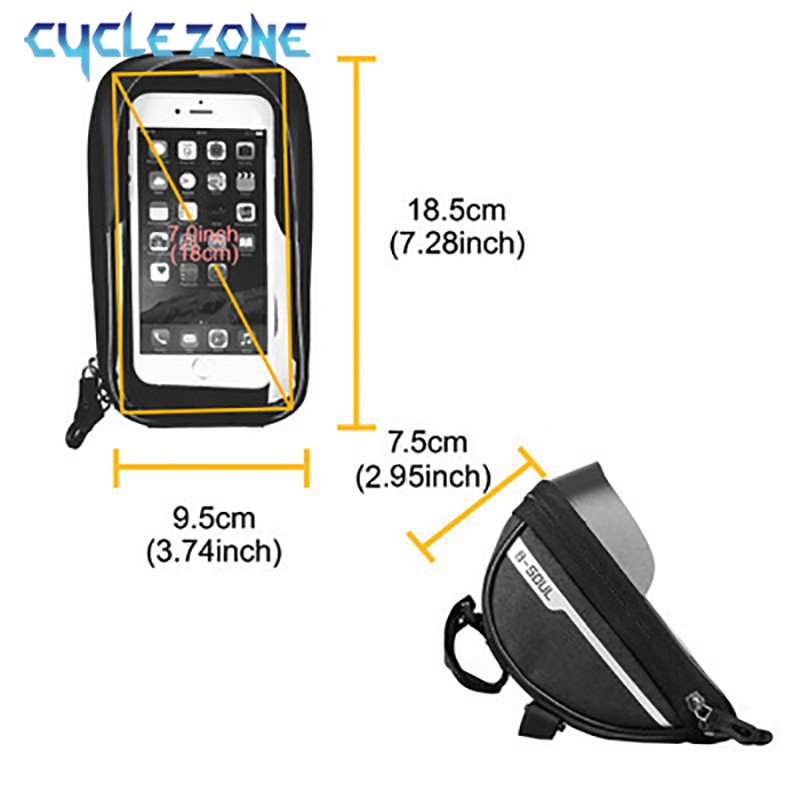 Mountain Bicycle Bag Touch Scr - Mountain Biking Hip Pack recension och pris