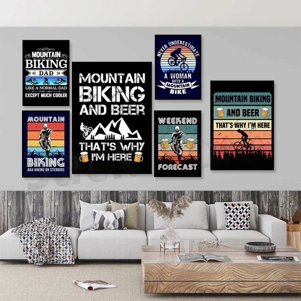 Go Mountain Bike Print Canvas  - Mountain Biking Extreme recension och pris