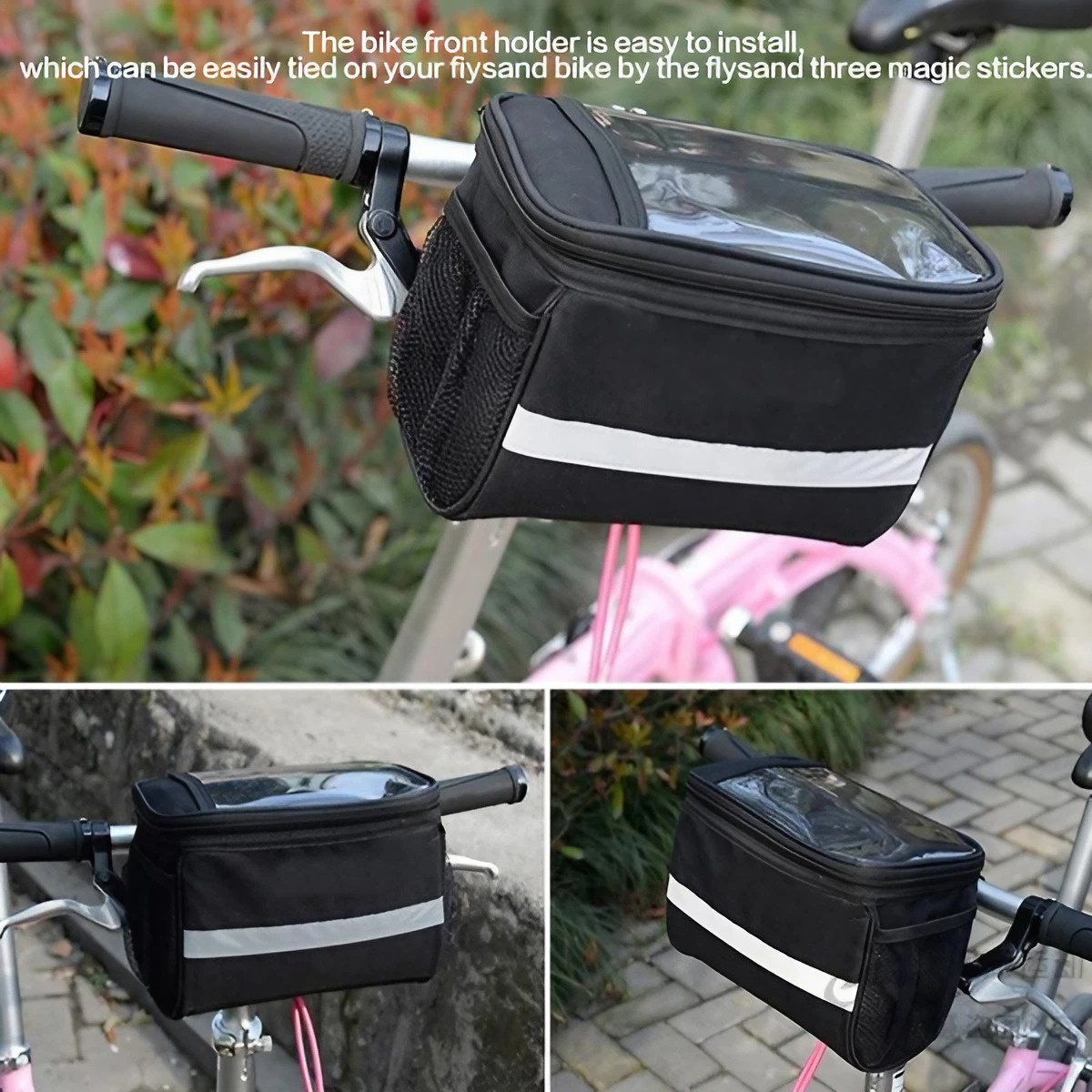 Waterproof Cycling Front Bag L - Mountain Biking Hip Pack recension och pris
