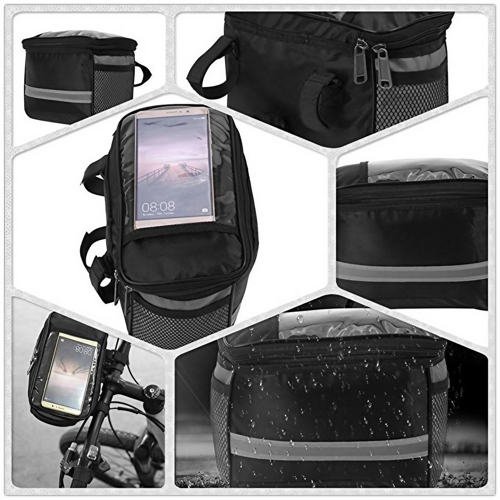 Waterproof Cycling Front Bag L - Mountain Biking Hip Pack recension och pris