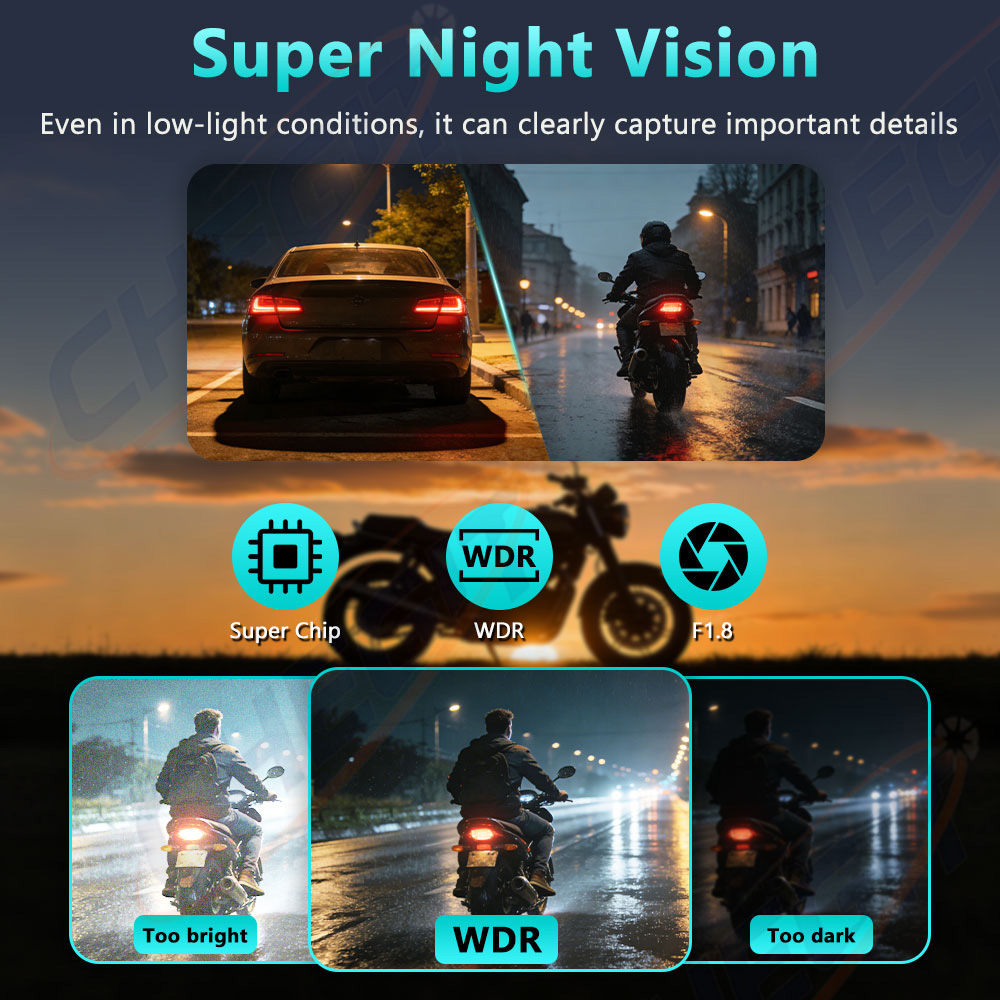 2K 30fps Motorcycle Dash Cam D - Mountain Biking Helmet recension och pris