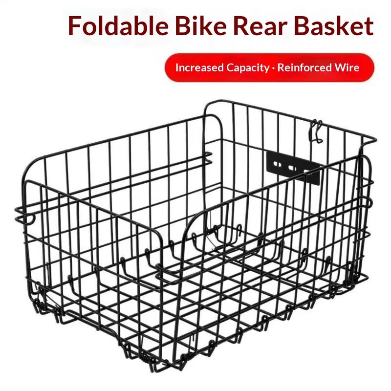 Foldable Bicycle Rear Basket L - Mountain Biking Rucksack recension och pris